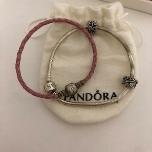 Pandora bracelet and charms